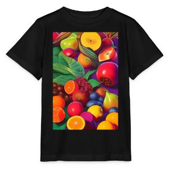Fruit - T-shirt bio MINI CREATOR Stanley/Stella Enfant - noir - Devant - Mikhail (115cm)