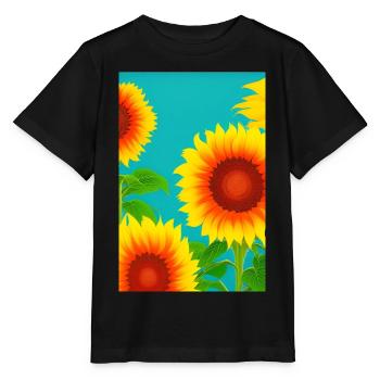 Tournesols - T-shirt bio MINI CREATOR Stanley/Stella Enfant - noir - Devant - Mikhail (115cm)
