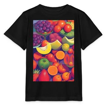Fruit - T-shirt bio MINI CREATOR Stanley/Stella Enfant - noir - Devant - Mikhail (115cm)