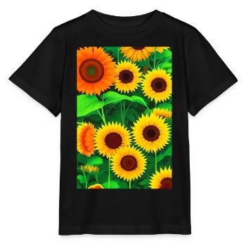 Tournesols - T-shirt bio MINI CREATOR Stanley/Stella Enfant - noir - Devant - Mikhail (115cm)