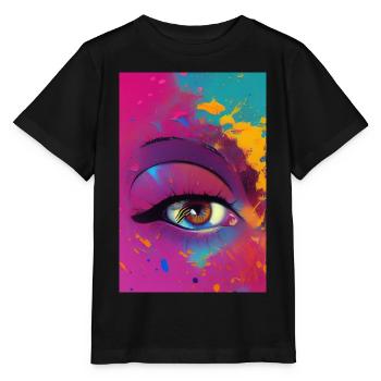 Abstrakte Kunst - Stanley/Stella Kinder T-Shirt MINI CREATOR  - Schwarz - Vorne - Mikhail (115cm)