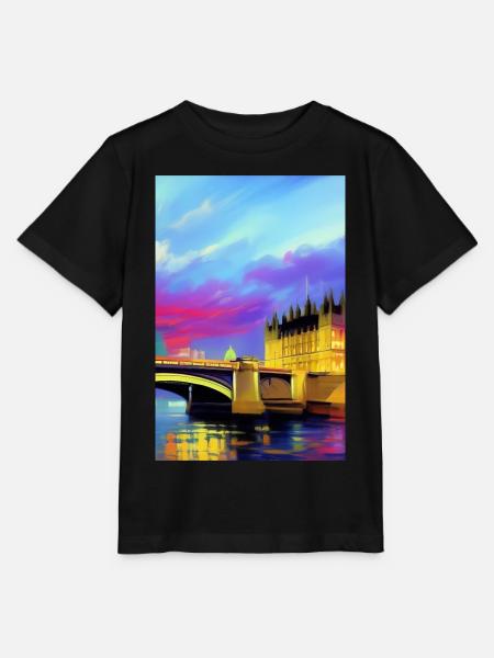 Brücken in London - Stanley/Stella Kinder T-Shirt MINI CREATOR - Schwarz