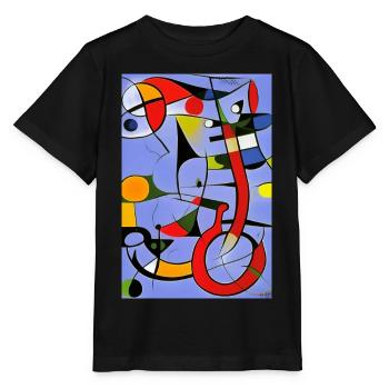 Abstrakte Kunst - Stanley/Stella Kinder T-Shirt MINI CREATOR  - Schwarz - Vorne - Mikhail (115cm)