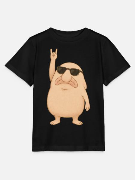 Blobfisch Rockt - Stanley/Stella Kinder T-Shirt MINI CREATOR  - Schwarz