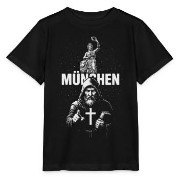 Mönch von München - Stanley/Stella Kinder T-Shirt MINI CREATOR  - Schwarz - Vorne - Mikhail (115cm)