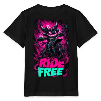 Demon Ride - Stanley/Stella MINI CREATOR Kids’ T-Shirt - black - Front - Mikhail (115cm)