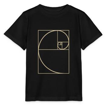 Golden Ratio – Mathematical Aesthetics to Wear - Stanley/Stella MINI CREATOR Kids’ T-Shirt - black - Front - Mikhail (115cm)