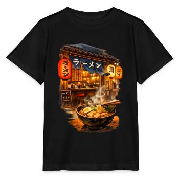 Ramen is Life - Stanley/Stella Kinder T-Shirt MINI CREATOR  - Schwarz - Vorne - Mikhail (115cm)