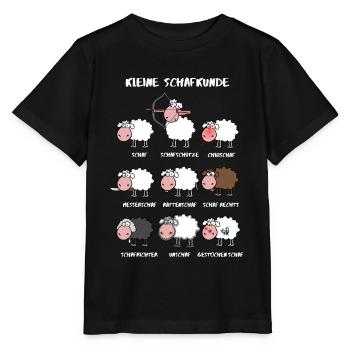 Un peu de connaissances moutons - T-shirt bio MINI CREATOR Stanley/Stella Enfant - noir - Devant - Mikhail (115cm)
