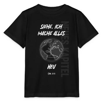 Siehe, ich mache alles neu - Stanley/Stella Kinder T-Shirt MINI CREATOR  - Schwarz - Vorne - Mikhail (115cm)
