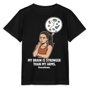 Bouldern wie Schach – Kopf schlägt Kraft - Stanley/Stella Kinder T-Shirt MINI CREATOR  - Schwarz - Vorne - Mikhail (115cm)