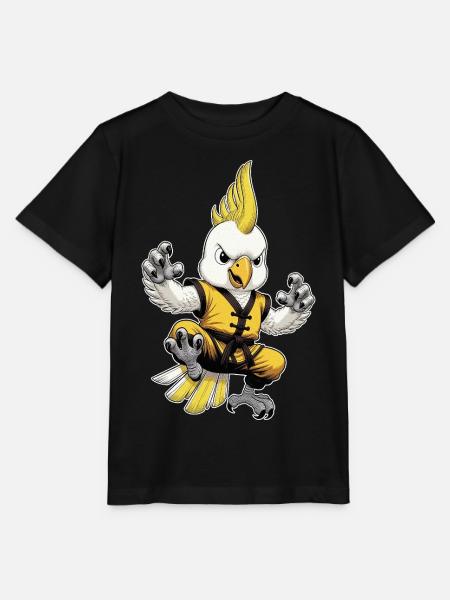 Kakadu-Kung-Fu - Stanley/Stella Kinder T-Shirt MINI CREATOR  - Schwarz