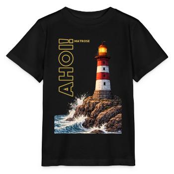 AHOI ! Marin - T-shirt bio MINI CREATOR Stanley/Stella Enfant - noir - Devant - Mikhail (115cm)
