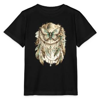 Attrape-rêves Papillon Rêve de Rêve - T-shirt bio MINI CREATOR Stanley/Stella Enfant - noir - Devant - Mikhail (115cm)