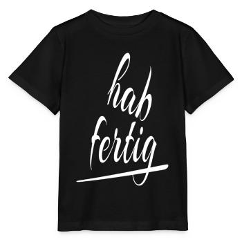 HAB FAIT ! Écriture manuscrite Écriture unique - T-shirt bio MINI CREATOR Stanley/Stella Enfant - noir - Devant - Mikhail (115cm)