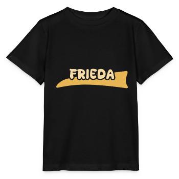 First name Frieda - Stanley/Stella MINI CREATOR Kids’ T-Shirt - black - Front - Mikhail (115cm)