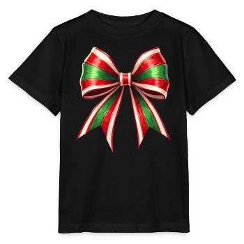 Cadeau De Noël Noeud Canne À Sucre - T-shirt bio MINI CREATOR Stanley/Stella Enfant - noir - Devant - Mikhail (115cm)