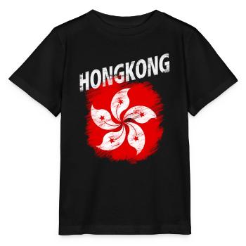 Hongkong - Stanley/Stella Kinder T-Shirt MINI CREATOR  - Schwarz - Vorne - Mikhail (115cm)