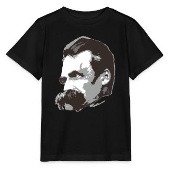 Nietzsche (3farbig) - Stanley/Stella Kinder T-Shirt MINI CREATOR  - Schwarz - Vorne - Mikhail (115cm)
