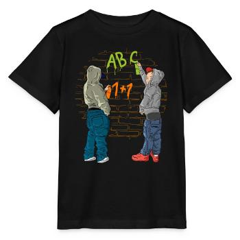 Graffiti school - Stanley/Stella MINI CREATOR Kids’ T-Shirt - black - Front - Mikhail (115cm)
