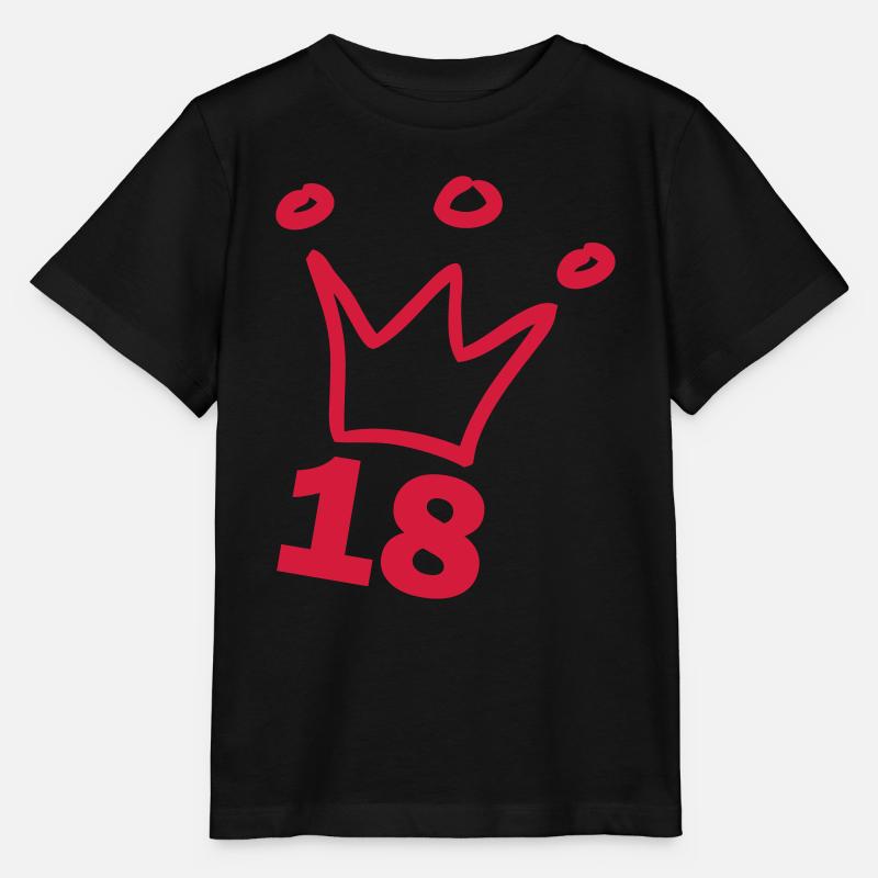 18 Geburtstag Volljährig Krone - Stanley/Stella Kinder T-Shirt MINI CREATOR - Schwarz