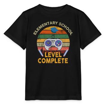 Elementary School Level Complete - Stanley/Stella MINI CREATOR Kids’ T-Shirt - black - Front - Mikhail (115cm)