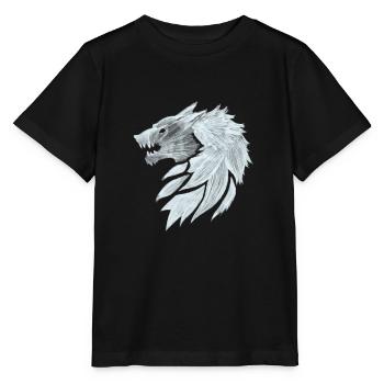 Fenris Wolf, une bête mythologique ! - T-shirt bio MINI CREATOR Stanley/Stella Enfant - noir - Devant - Mikhail (115cm)