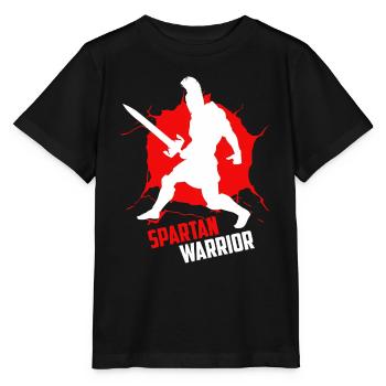 Spartan warrior this is the way - Stanley/Stella Kinder T-Shirt MINI CREATOR  - Schwarz - Vorne - Mikhail (115cm)