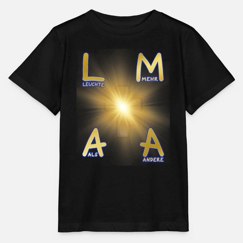LMAA - luminaire plus que d'autres - T-shirt bio MINI CREATOR Stanley/Stella Enfant - noir