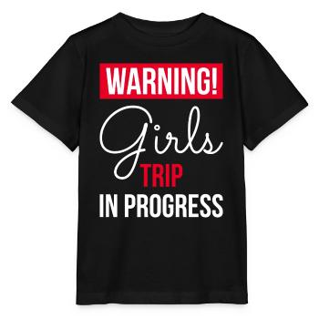 Avertissement Filles Voyage en cours II - T-shirt bio MINI CREATOR Stanley/Stella Enfant - noir - Devant - Mikhail (115cm)