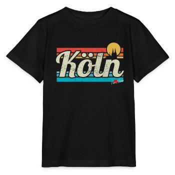 Cologne Cologne Rétro Rétro Surfeur Vintage Carnaval de Cologne - T-shirt bio MINI CREATOR Stanley/Stella Enfant - noir - Devant - Mikhail (115cm)