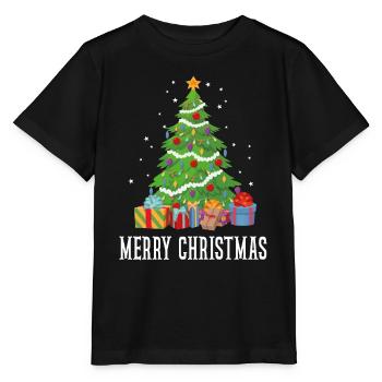 Merry Christmas Merry Christmas Gift - Stanley/Stella MINI CREATOR Kids’ T-Shirt - black - Front - Mikhail (115cm)