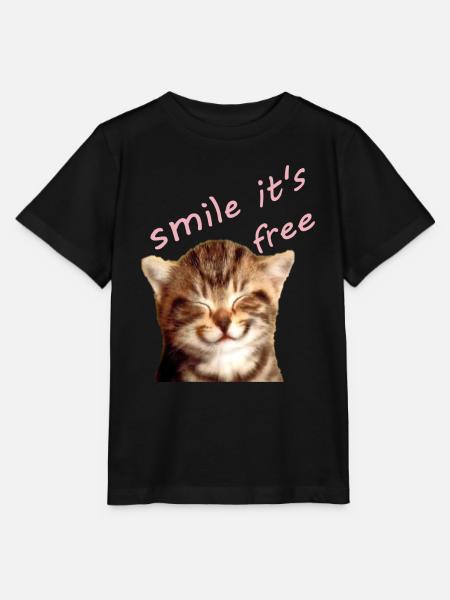 un chaton - T-shirt bio MINI CREATOR Stanley/Stella Enfant - noir