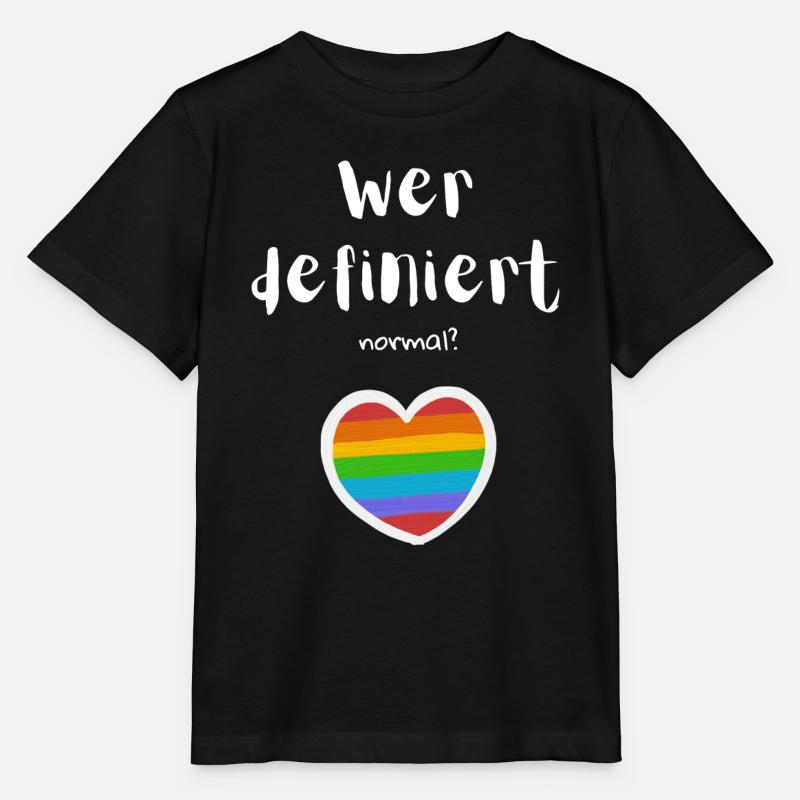 Wer definiert normal? - Stanley/Stella Kinder T-Shirt MINI CREATOR  - Schwarz
