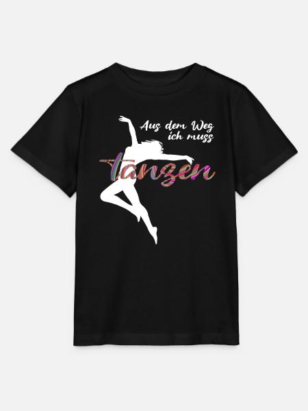 Aus dem Weg ich muss tanzen - Stanley/Stella Kinder T-Shirt MINI CREATOR - Schwarz
