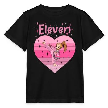 11. Geburtstag Tochter Mädchen Kampfsport Judo - Stanley/Stella Kinder T-Shirt MINI CREATOR  - Schwarz - Vorne - Mikhail (115cm)