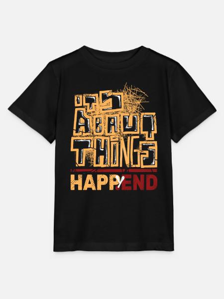 Stilvolles Graffiti und Happy - Stanley/Stella Kinder T-Shirt MINI CREATOR - Schwarz