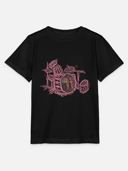 Schlagzeug/Drums - Stanley/Stella Kinder T-Shirt MINI CREATOR  - Schwarz