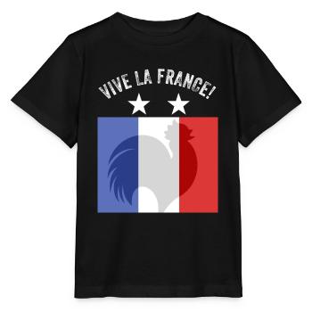 France - T-shirt bio MINI CREATOR Stanley/Stella Enfant - noir - Devant - Mikhail (115cm)