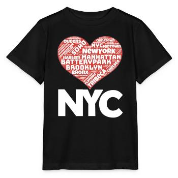 NYC - Stanley/Stella Kinder T-Shirt MINI CREATOR  - Schwarz - Vorne - Mikhail (115cm)