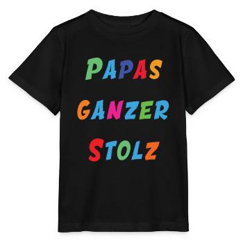 Papas ganzer Stolz - Stanley/Stella Kinder T-Shirt MINI CREATOR  - Schwarz - Vorne - Mikhail (115cm)