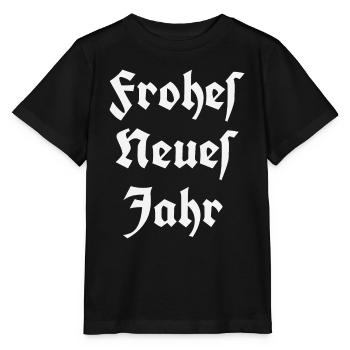Frohes Neues Jahr - Stanley/Stella Kinder T-Shirt MINI CREATOR  - Schwarz - Vorne - Mikhail (115cm)