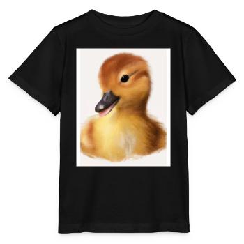 Baby Ente - Nutztier - Stanley/Stella Kinder T-Shirt MINI CREATOR  - Schwarz - Vorne - Mikhail (115cm)