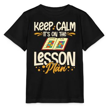 Plan de leçon Enseignant Planificateur préscolaire École - T-shirt bio MINI CREATOR Stanley/Stella Enfant - noir - Devant - Mikhail (115cm)