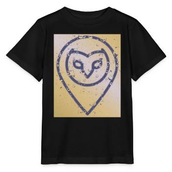 Randonautica - effet pluie - T-shirt bio MINI CREATOR Stanley/Stella Enfant - noir - Devant - Mikhail (115cm)
