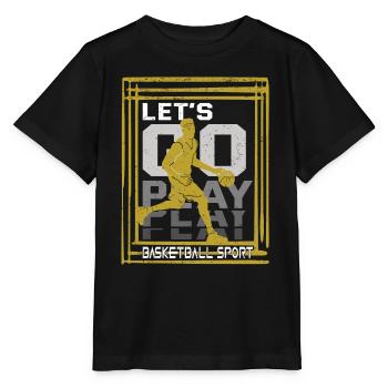 Basketball Dribbling Team Sports - Stanley/Stella MINI CREATOR Kids’ T-Shirt - black - Front - Mikhail (115cm)