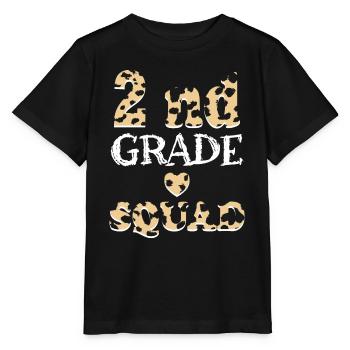 Cadeaux d’enseignant Leopard 2nd Grade - T-shirt bio MINI CREATOR Stanley/Stella Enfant - noir - Devant - Mikhail (115cm)