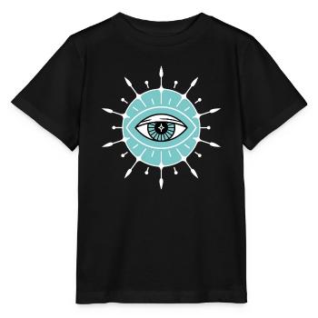 Evil Eye Aesthetic Symbol - Stanley/Stella MINI CREATOR Kids’ T-Shirt - black - Front - Mikhail (115cm)