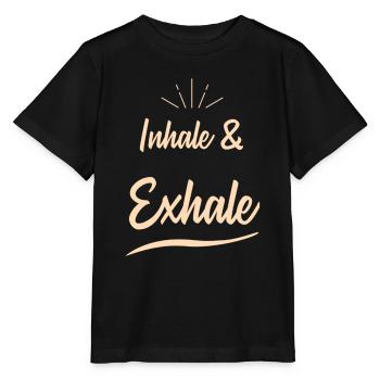 Inhale & Exhale - Stanley/Stella MINI CREATOR Kids’ T-Shirt - black - Front - Mikhail (115cm)