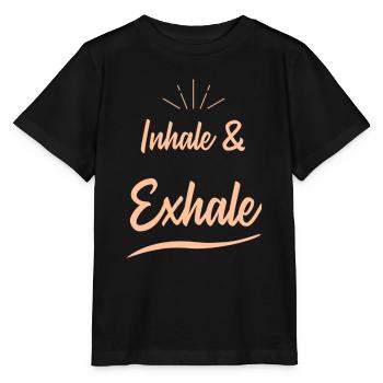 Inhale & Exhale - Stanley/Stella MINI CREATOR Kids’ T-Shirt - black - Front - Mikhail (115cm)
